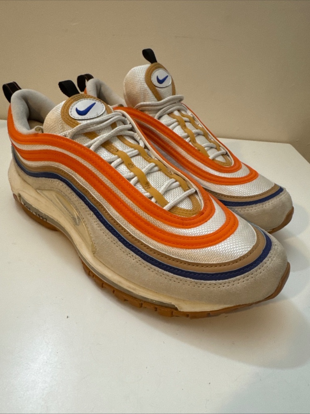 Nike Air Max 97 SE Frank Rudy/Summit Safety Orange White, Size 12M, DV2619-100